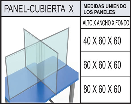 Mampara de Acrilico Para 4 Personas